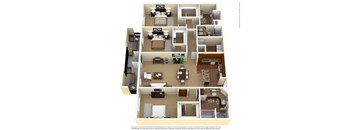 a spacious 3 bedroom 3 bath apartment