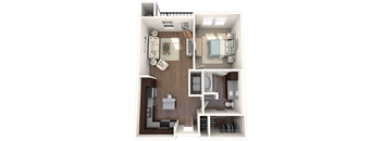 Centro Apartments Dotsero A2 Floor Plan
