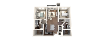Centro Apartments Maroon Bells B1 Floor Plan
