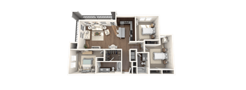 Centro Apartments Grand Mesa C1 Floor Plan