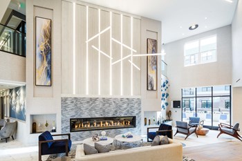 Fireplace Lounge Fireplace Lounge at Station Bay, South Amboy, New Jersey - Photo Gallery 2