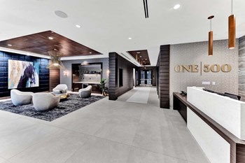 Decorated Reception And Lobby Area Decorated Reception And Lobby Area at One500, Teaneck, NJ - Photo Gallery 5