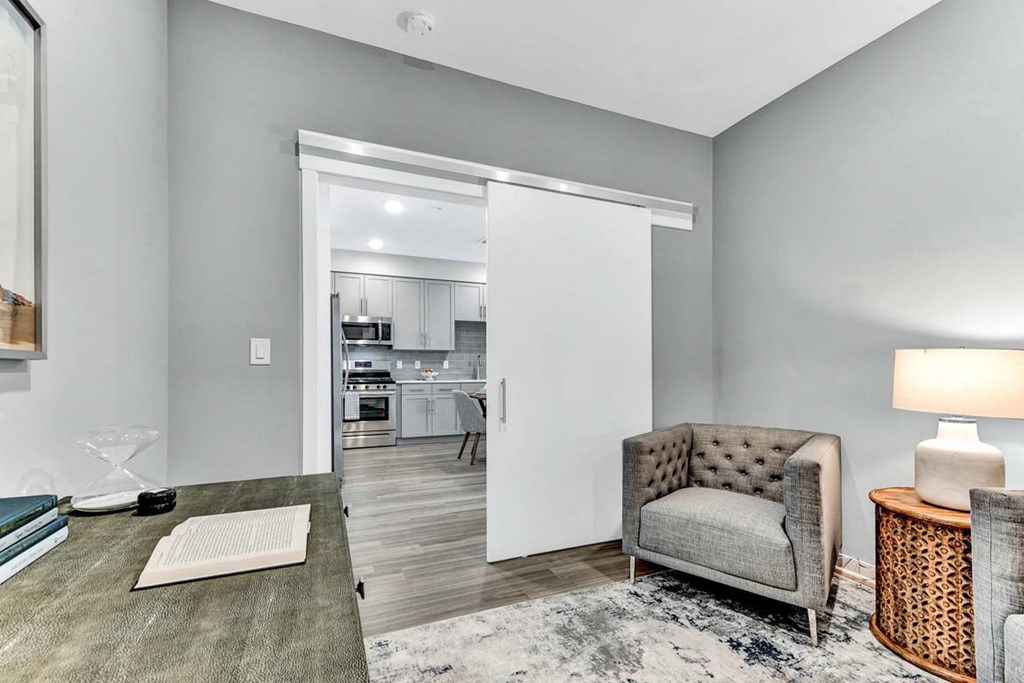 Work Station And Kitchen View at One500, Teaneck