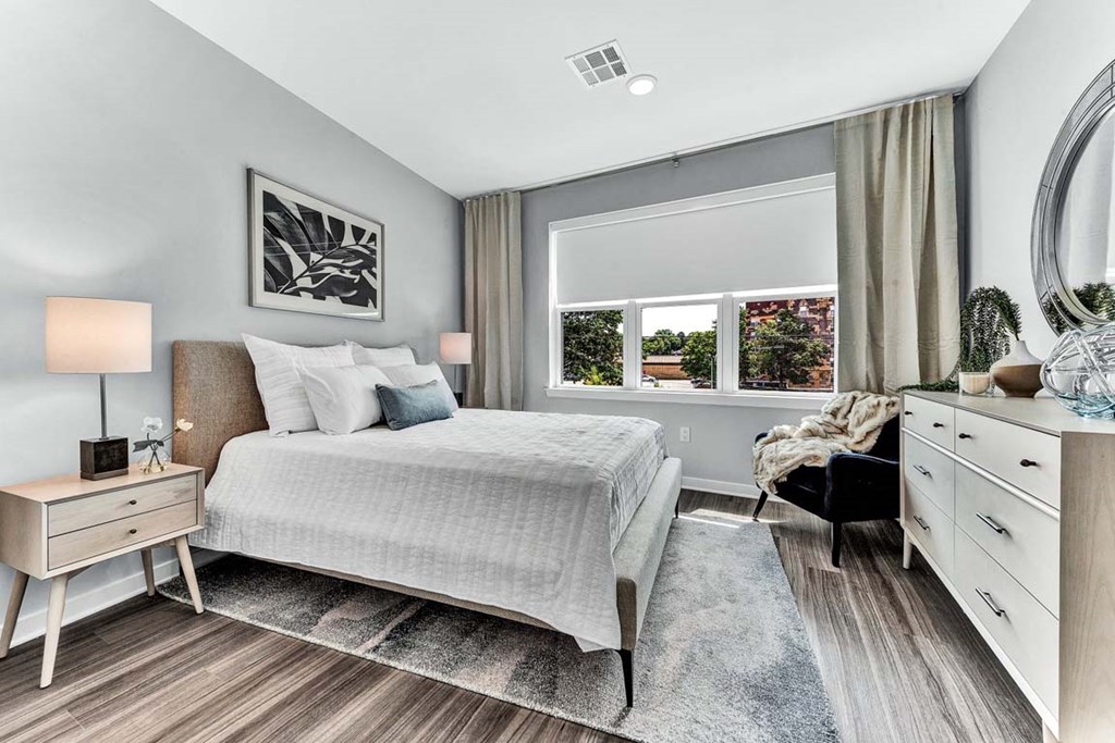 Beautiful Bright Bedroom With Wide Windows at One500, Teaneck, NJ, 07666