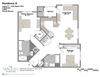 Layout O 2 Bedroom 2 Bathroom Floor Plan Layout O 2 Bedroom 2 Bathroom Floor Plan at The Waverly at Neptune, New Jersey