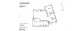 2 Bedrooms B and 2 Bathrooms Floor Plans at 99 Bridge, Old Bridge
