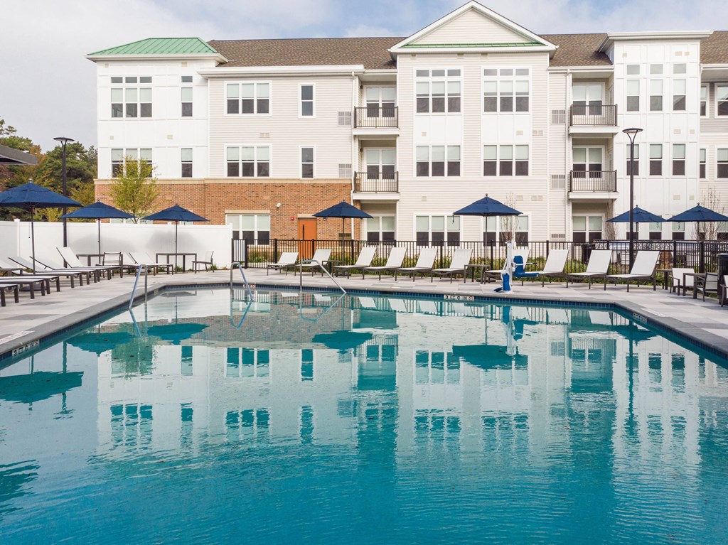 Pool near building at 99 Bridge, Old Bridge, NJ