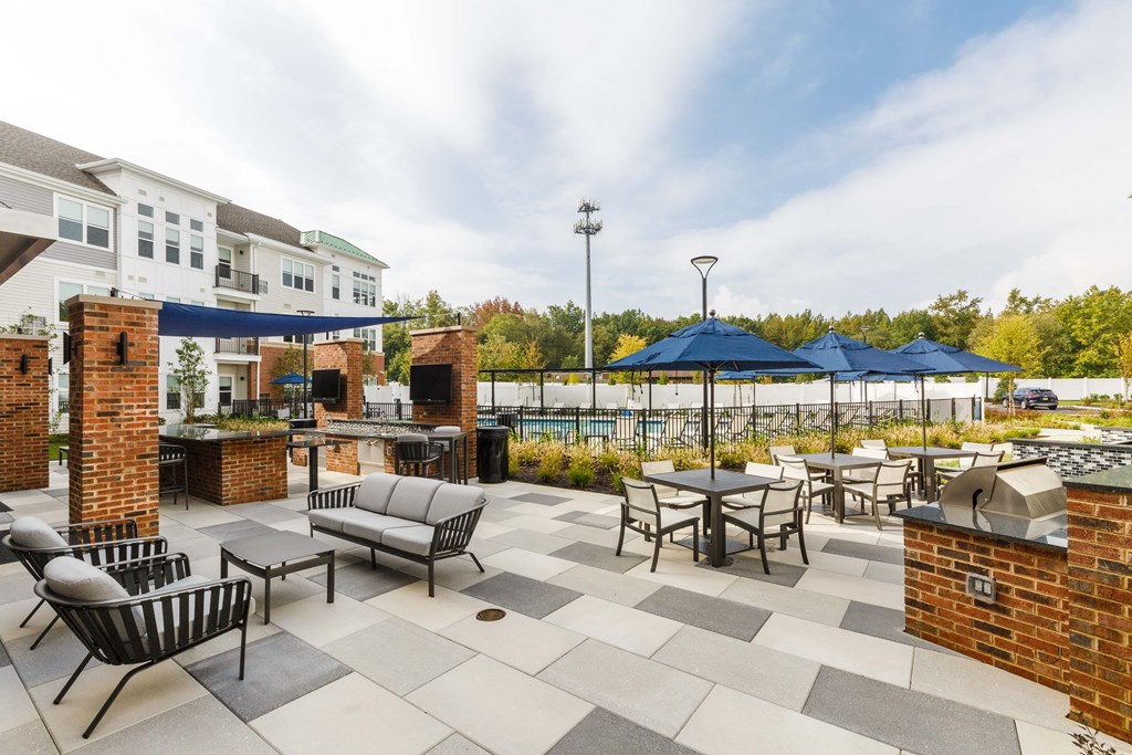 Outdoor grill area with view at 99 Bridge, Old Bridge, NJ, 08857