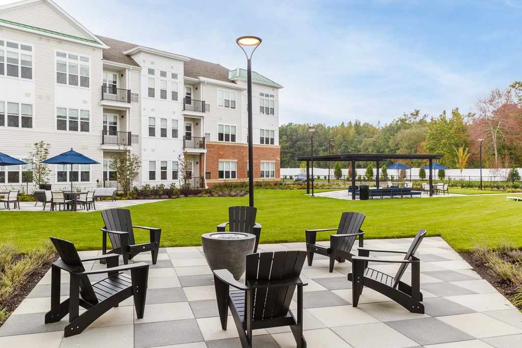 Beautiful Building exterior with sitting area and gazebo at 99 Bridge, Old Bridge