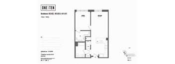 1 bedroom 1 bath K at One Ten Apartments, Jersey City , NJ, 07310