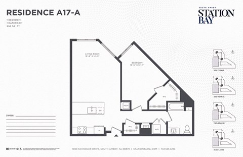 A17-a Floor Plan at Station Bay, South Amboy