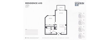 A10 Floor Plan at Station Bay, South Amboy, 08879