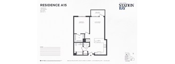 A15 Floor Plan at Station Bay, New Jersey