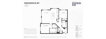 B7 Floor Plan at Station Bay, South Amboy, NJ