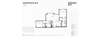 B14 Floor Plan at Station Bay, South Amboy, NJ