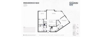 B22 Floor Plan at Station Bay, South Amboy, NJ