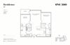 B1-a 2 Bedroom 2 Bathroom Floor Plan B1-a 2 Bedroom 2 Bathroom Floor Plan at One500, Teaneck