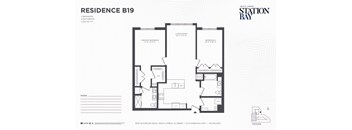 B19 Floor Plan at Station Bay, New Jersey, 08879