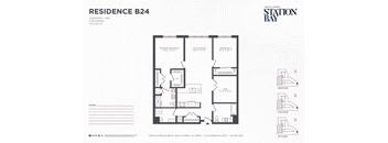 B24 Floor Plan at Station Bay, South Amboy, New Jersey