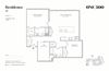 B2 2 Bed 2 Bath Floor Plan B2 2 Bed 2 Bath Floor Plan at One500, Teaneck, 07666