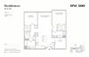 B7 2 Bed 2 Bath Floor Plan B7 2 Bed 2 Bath Floor Plan at One500, New Jersey