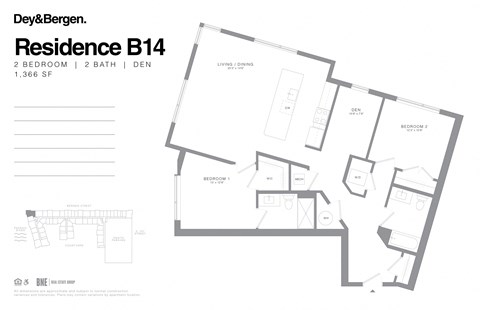 dey & bergen, harrison, new jersey, nj, NYC greater metropolitan area, luxury apartments, luxury rentals, amenities, amenity, rent, rental, apartment, luxury, residence, floor plan, 1 bedroom, 1 bergen street, 07029