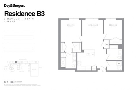 dey & bergen, harrison, new jersey, nj, NYC greater metropolitan area, luxury apartments, luxury rentals, amenities, amenity, rent, rental, apartment, luxury, residence, floor plan, 1 bedroom, 1 bergen street, 07029