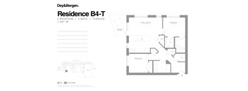 2 bed 2 bath floor plan D at Dey & Bergen, New Jersey, 07029