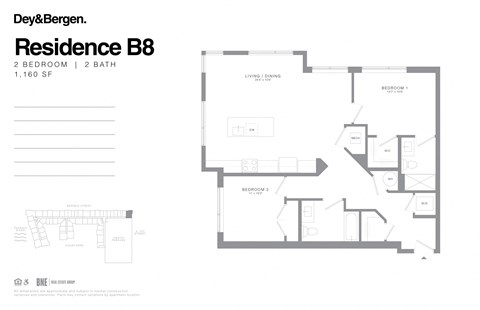 dey & bergen, harrison, new jersey, nj, NYC greater metropolitan area, luxury apartments, luxury rentals, amenities, amenity, rent, rental, apartment, luxury, residence, floor plan, 1 bedroom, 1 bergen street, 07029