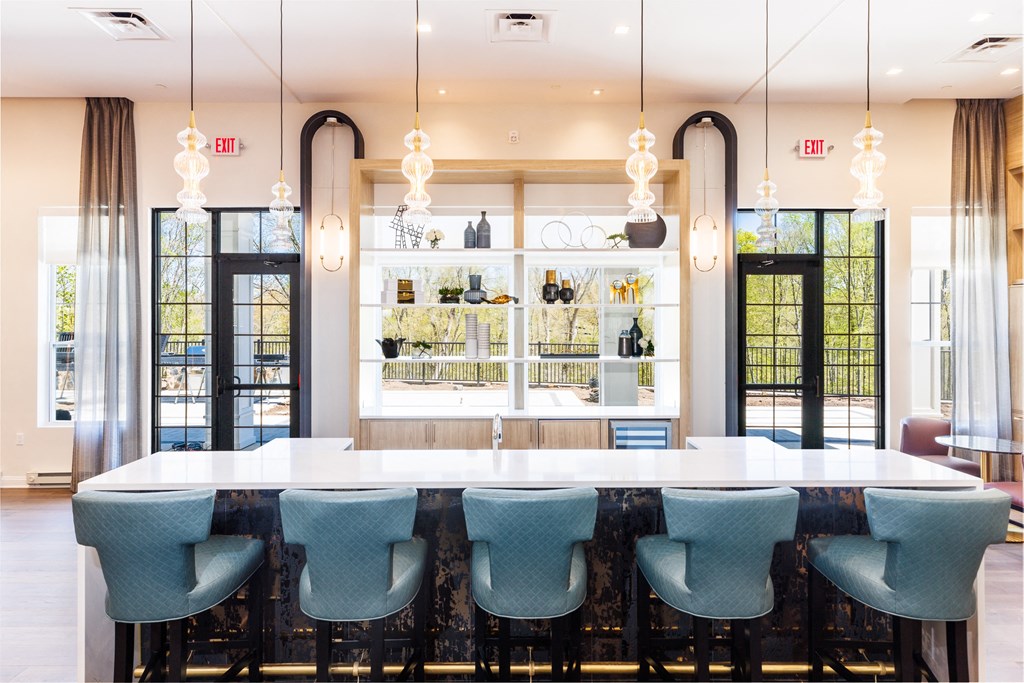 Eat-In Table With High Chairs In Clubhouse at The Club West at Pearl River, Pearl River, 10965