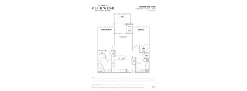 B3-T Floorplan at The Club West at Pearl River, Pearl River, 10965