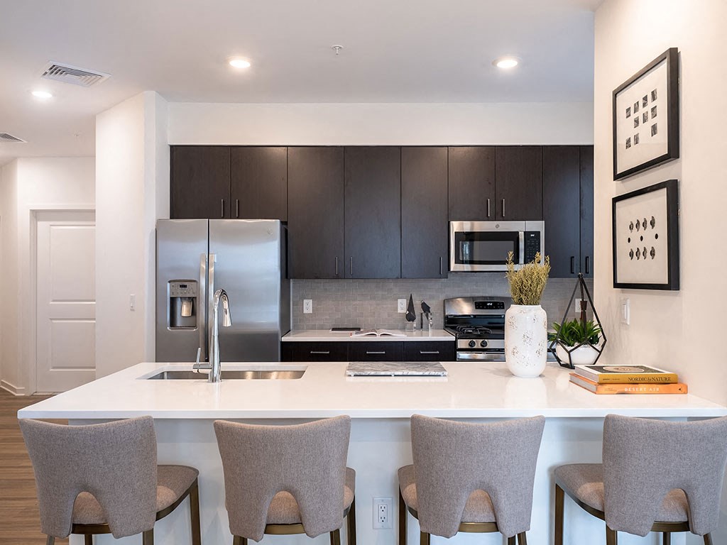 Gourmet Kitchen With Island at The Grove at Piscataway, Piscataway, 08854