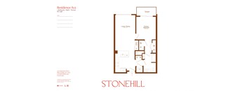 the floor plan of stonehill apartments
