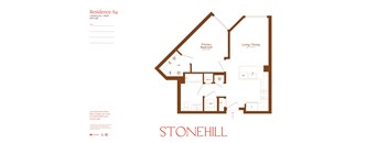 the floor plan of stonehill apartments