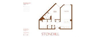 the floor plan of stonehill apartments