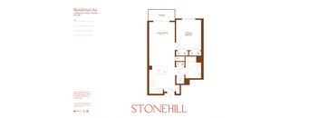 the floor plan of stonehill apartments