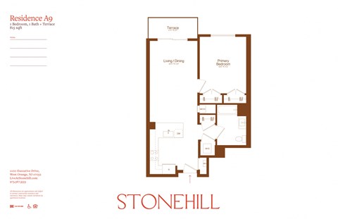 the floor plan of stonehill apartments