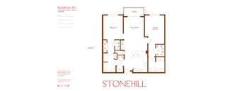 the floor plan of stonehill apartments