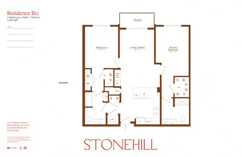 the floor plan of stonehill apartments