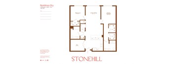 the floor plan of stonehill apartments