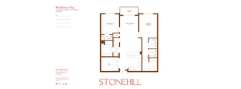 the floor plan of stonehill apartments