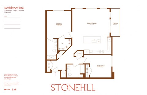 the floor plan of stonehill apartments