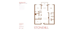 the floor plan of stonehill apartments