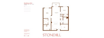 the floor plan of stonehill apartments