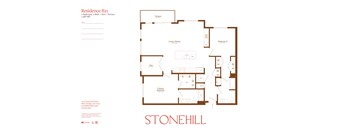 the floor plan of stonehill apartments