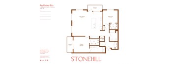 the floor plan of stonehill apartments