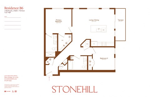 the floor plan of stonehill apartments