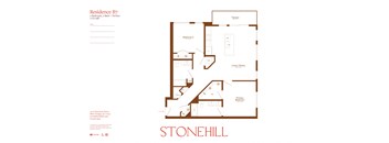 the floor plan of stonehill apartments