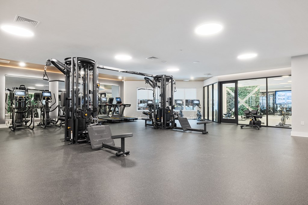 Fitness Center With Modern Equipment at The Ivy, Chatham, NJ 07928