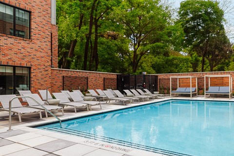 the swimming pool at our hotel at The Ivy, Chatham, 07928